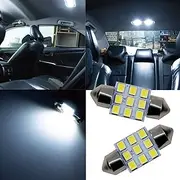 PA 4PCS 31mm Interior LED Lights 12V 9SMD Festoon for Map, Dome Door, Courtesy, Vanity Mirror