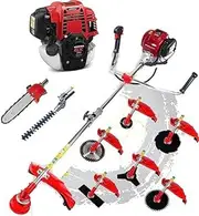 GX50 9 in 1 Lawn Mower Pruner 4 Stroke Hedge Trimmer Saw Chain Weed Eater Trimmer Telescopic strimmer
