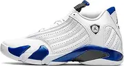 [Nike] Jordan Men's Shoes Jordan 14 Retro White Hyper Royal 487471-104 (Numeric_9)