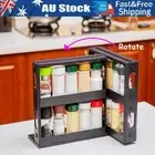 Slide Cabinet Pantry Kitchen Organiser Rack Storage Shelf Spice Jars Cans Holder