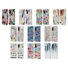 OFFICIAL NINOLA COLORFUL ABSTRACT LEATHER BOOK WALLET CASE FOR SAMSUNG PHONES 2