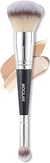 [MOGILAN] Foundation Brushes Dual Ended Makeup Brushes Premium Synthetic Flawless Luxe Complexion Perfection Brush Ideal for Liquid Cream Powder Foundation Blending,Buffing Large Fluffy Face Brush