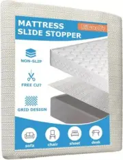 Non Slip Rug Pad Grippers - 5X6.5 Ft for Hardwood Floors, Mattress Slide Stopper