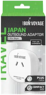 Bon Voyage Travel Adaptor Australia to Japan