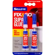 Selley's Fix & Go Super Glue 2 pack