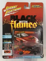 JOHNNY LIGHTNING 1993 PONTIAC FIREBIRD BLACK WITH FLAMES 1:64 Limited Edition