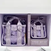Steve Madden Mini & Micro Crossbody Bag 2 Piece Gift Set Gentle Lavender New