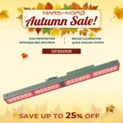 Mars Hydro SP3000R Red Spectrum LED Grow Light Bar 2X4FT for Greenhouse Flower