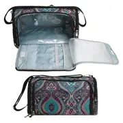 GGP Geometric Patterns Multi Functional Crochet Hook And Yarn Storage Bag Convenient Carrying Case For Crochet, Knitting Tools, And Yarn, With Stylish Pattern Design (Tools Not Included)