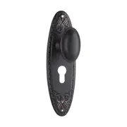 0996E Door Knob Fitzroy Euro Pair Antique Copper H205xW63xP60mm