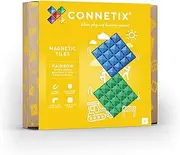 CONNETIX Rainbow Blue & Green Base Plate Pack, 2 Pieces