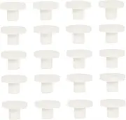 20pcs Coral Rack Plug Ceramic Base Bracket for Fish Tank Supports Coral Growth High Temperature Firing Safe for Reef Aquariums Fits Cracks and Crevices
