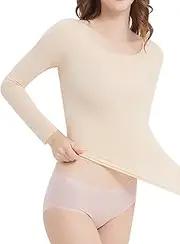 [FEESHOW] Women's Tee Shirt Cover Up Tops Yoga Workout Cropped Shirts Mesh Modern Dance Tops Underwear