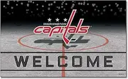 FANMATS 21290 Team Color Crumb Rubber Washing on Capitals Door Mat, 1 Pack