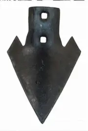 (5) 7" Field Cultivator Chisel Sweep 5/16" Thickness, 1/2" Bolts 2-1/4” CTC Hole