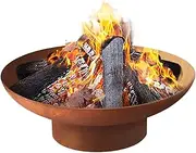 Grillz 70cm Fire Pit Portable Camping Backyard Garden Firepits Bowl