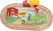 Wooden Train Tracks Toy for Toddlers Piece Boys and Girls Educational Toy Set Safe Compact Plaything