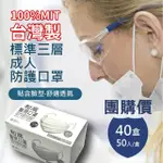 【和高】台灣製 成人平面多色醫用口罩(40盒入團購價)