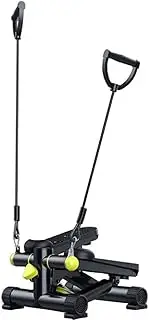 Home Exercise Machine Mini Swing Stepper Legs Body Trainer with LED Monitor and Resistance Bands - Cardio Workout Mahci