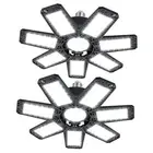 200W LED Garage Light 2 Pack, Garage Lights Ceiling LED 20000LM with 7+1