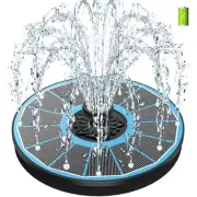 Solar Fountain for Bird Bath, Working On Cloudy Day Solar Water Fountain with