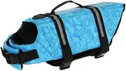 Pet Bone Dog Vest Reflective Dog Cami Bras Dog Survival Vest Adjustable Vest Training Pet Life Vest Jacket Lifeguard Dog Jacket Summer Vest Doggy Encrypted Lining Blue