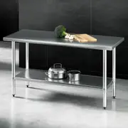 Cefito 1524x610mm Stainless Steel Kitchen Bench 304