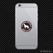 Danger Farting Irish Setter Cell Phone Sticker Mobile Die Cut