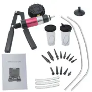 2 Jars Vacuum Pump Brake BleederBleed tester Car bike Hand Held Tool Kit AU