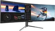 QSM 49" Curved 5K 32:9 Ultrawide 120Hz 6ms Gaming and Office Monitor (5120 × 1440)