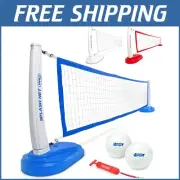 Quick-Setup Splash Net PRO Pool Volleyball Net with Weighted Bases & Accessories
