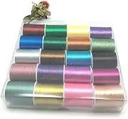 Embroidery Threads Embroidery Threads 20 spools Metallic Thread Embroidery Thread Sewing Thread Set.