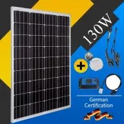 130W Mono Solar Panel 12V Caravan Home Off Gird Battery Charging Power 130 Watt