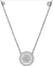 Swarovski 5142719 Attract Dual Light Necklace CZWH/CRY/RHS 38CM