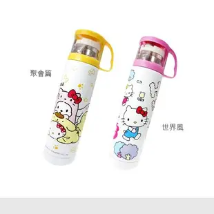 網狐家居-HELLO KITTY 透明蓋不銹鋼水壺 保溫瓶 480ml [現貨] 凱蒂貓/布丁狗