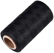 [HOMIEST AU] 260m 150D 1 mm Leather Sewing Waxed Thread Cord for Leather Craft DIY (Black)