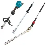 Makita UX01GZ05 - 40V Max Multi Function Powerhead (Tool Only) + Extension Pole + Hedge Trimmer Attachment