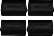 LALAFINA 4pcs TPU Non Slip Bed Risers for Table Legs Couch Cabinet Furniture Lifting Pads Durable Height Extenders for Stability Home Kitchen Office Use