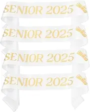 Amosfun Night Graduation Decorations Soft Fabric Sash Etiquette Belt w Shoulder Strap for Senior Party Congrats