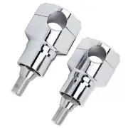 1" Chrome Springer Risers Clamp Kit for Harley Softail FLSTS FXSTS FXSTSB FLSTSB