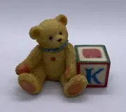 Cherished Teddies Alphabet Block Letter "K” #158488K-1995