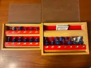 Harbor Freight 46832 AND 43697 Carbide Tip Router Bit Sets New never used.