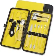 Stainless Steel Nail Kit Beauty Tools Beauty Kit Unisex Nail Clipper Set Professional Manicure Set Yellow Pedicure Kit