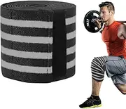 Esncddym Gym Knee Sleeves,Elastic Weightlifting Knee Pads - Flexible Weightlifting Wraps, Sports Knee Sleeve for Weightlifting, Powerlifting, Leg Press, And Cross Training