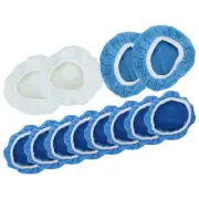 _12Pcs Polishing Bonnet Pads Fiber Buffer Pad Cover Waxers Bonnet Set For Car