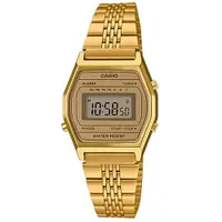 在飛比找ETMall東森購物網優惠-【CASIO 卡西歐】電子錶 中性電子錶 不鏽鋼錶帶 金色錶