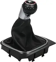 Labymos 5 Speed Car Gear Shift Knob Gaitor Boot with PU Dustproof Cover Replacement for Mk4 Golf/GTI / R32 1999-2005, Mk4 Jetta/Bora 1999-2004