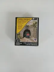 N Scale Woodland Scenics C1157 Cut Stone Double Track Tunnel Portal (2) pcs