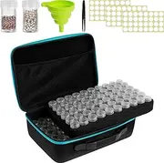 120 Slots Seed Storage Organizer Clear Seed Storage Container Portable Seed Container Organizer Reusable Seed Storage Case with Labels Stickers Funnel Tweezer Storage Bag for Vegetable Plants Seeds