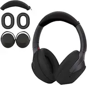 Aiivioll WH-1000XM4 3 Set Case Cover for Sony WH-1000XM3 Headphones,1000XM4 EarPad Cover/Ear Cover/Headband Cover/Headband Cushion Protector,Sweat Proof Soft Silicone Headphones Accessories（Black）